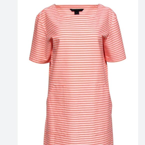 Marc by Marc Jacob’s Shift Dress Size Medium , neon Pink and white striped - Picture 1 of 6